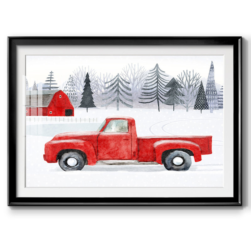 Snow Country Collection A, reproduction encadrée sur papier, Noir, H 15 po x l 21 po x P 1,5 po