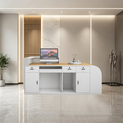 Bureau de réception avec tiroirs verrouillables