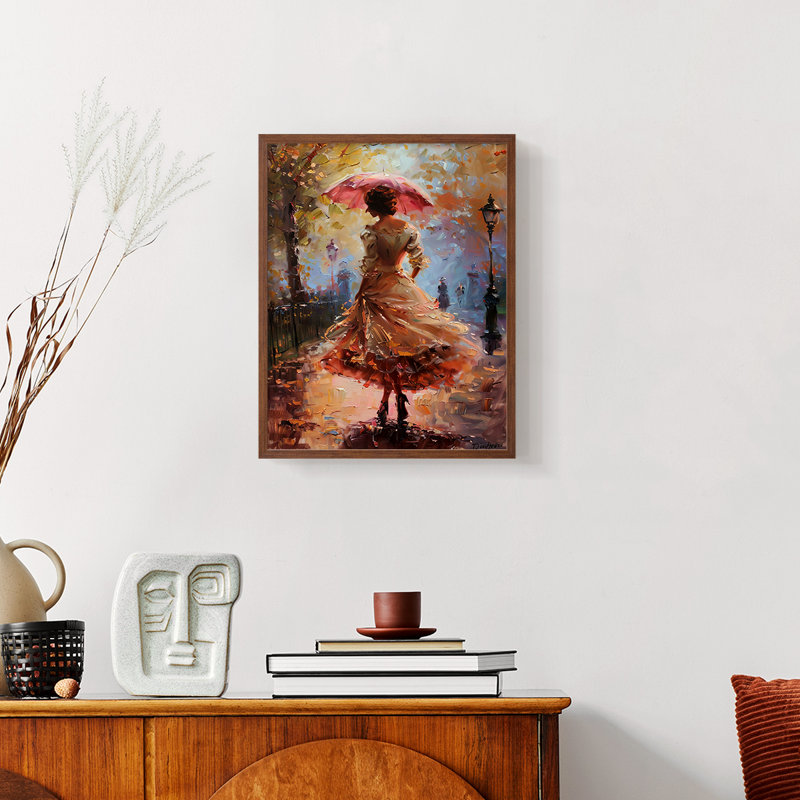 WOMEN-C XXXV - Reproduction encadrée de première qualité, prête à être accrochée, Noyer, H 14 po x l 11 po