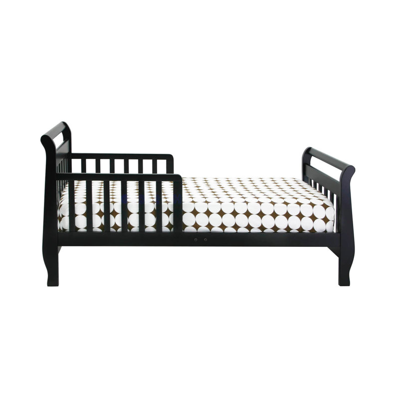Sleigh Toddler Bed, Ebony Black