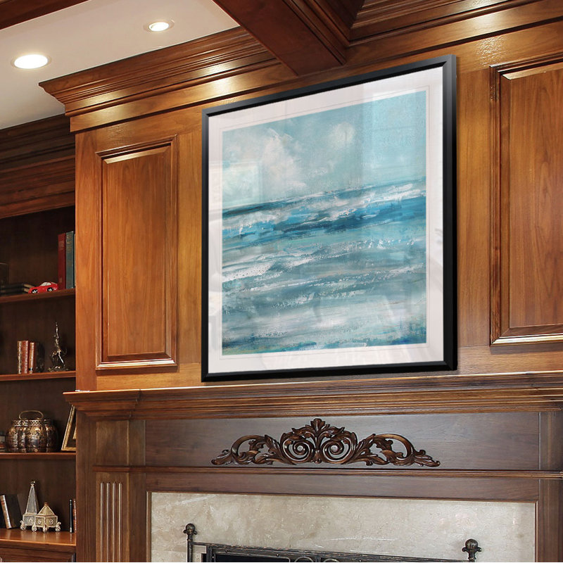 " Windswept Waves " Painting Print, 26.5" H x 26.5" W x 1.5" D
