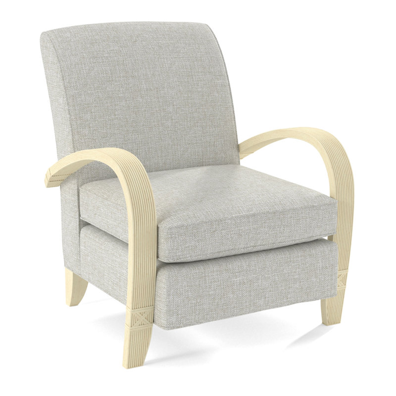 Vero Armchair, Bisque, White Performance Fabric; 0851-94