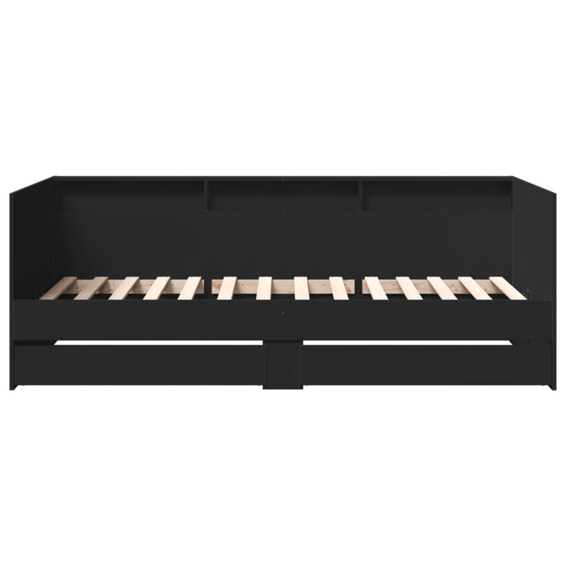 Patrocinio Daybed With Drawers, Single (3'), Black