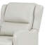 Fauteuil inclinable rembourré à accoudoirs anglais ivoire