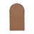 Metal 24X43 Arch Windowpane Mirror, Black