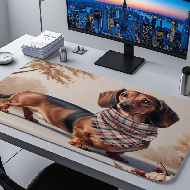 Polyester Desk Pad, 31.5x15.5