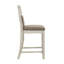 Chaise d'appoint à dossier croisé brun Cailly