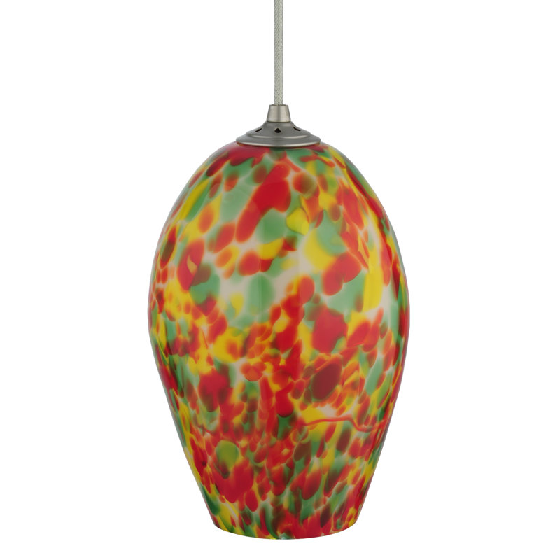 Colorful Glass LED Indoor/Outdoor Pendant Light