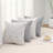 Gray Farmhouse Style Polyester Decorative Pillow Covers, 4 Pack Sofa Cushion Cases For Sofa And Bed-124820335