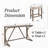 4-Piece Solid Wood Bar Table Set with USB Charging-779246510
