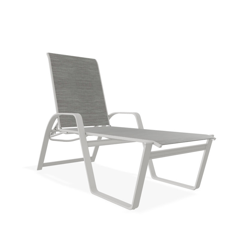 Holna Outdoor Rust-Resistant Metal Chaise Lounge