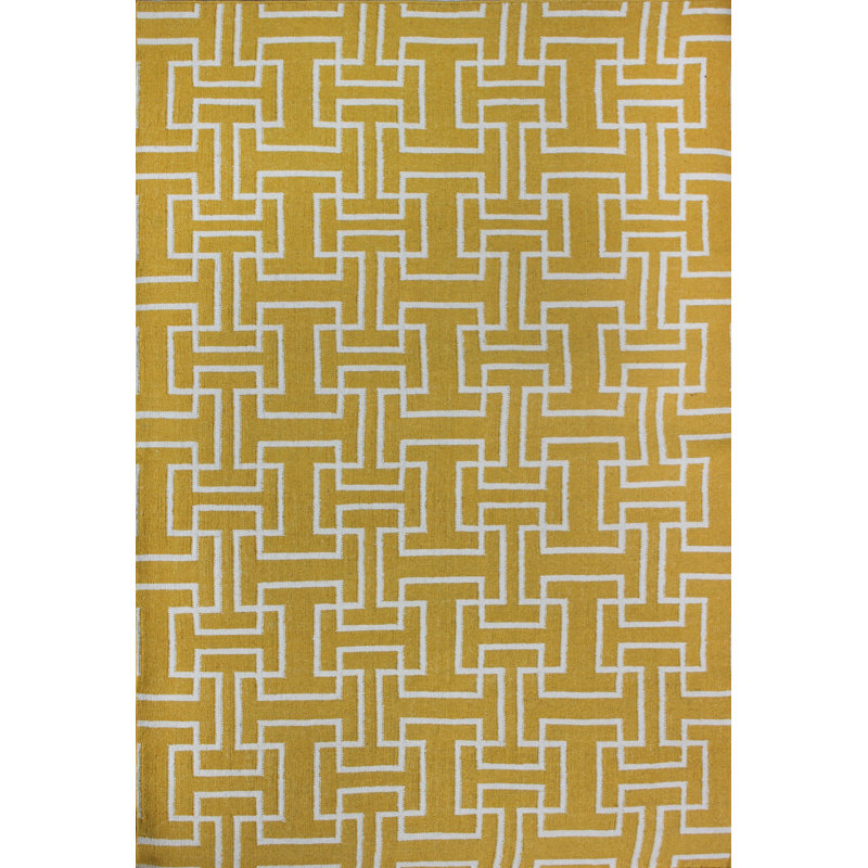 Buster Wool Geometric Indoor Rug, Rectangle 5' x 8'
