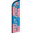 Double Sided 138'' H x 30'' W Polyester Feather Banner