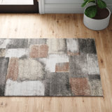 Menoher Grey/Brown Soft Abstract Neutral Indoor Area Rug