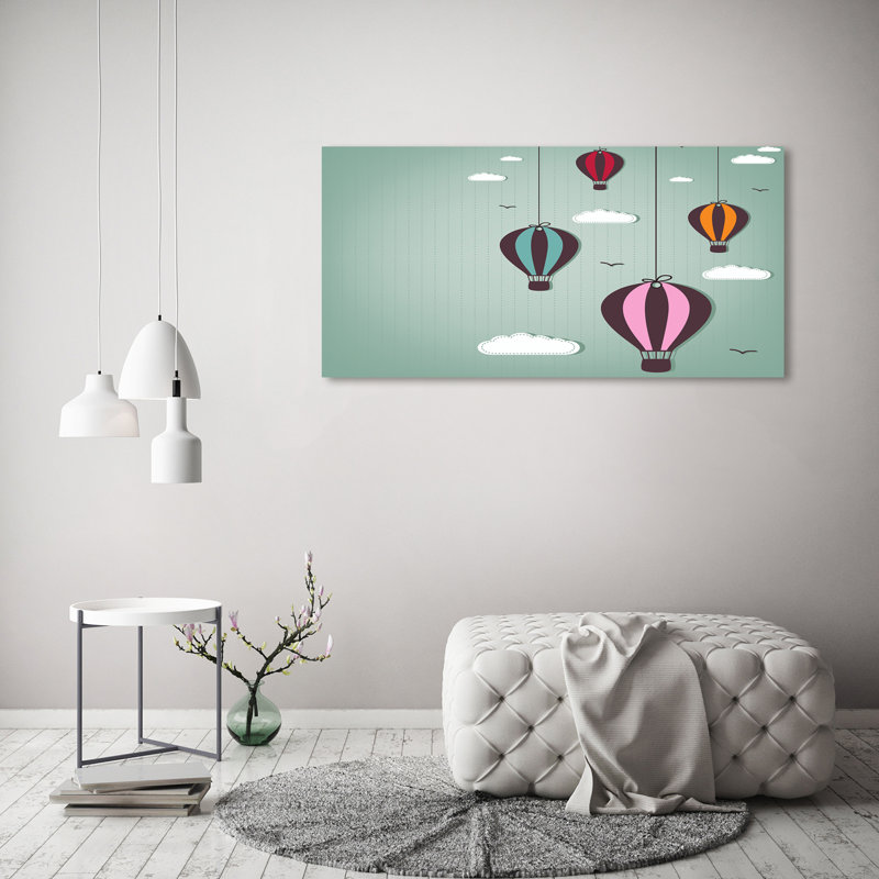 Flying Balloons - Wrapped Canvas Print