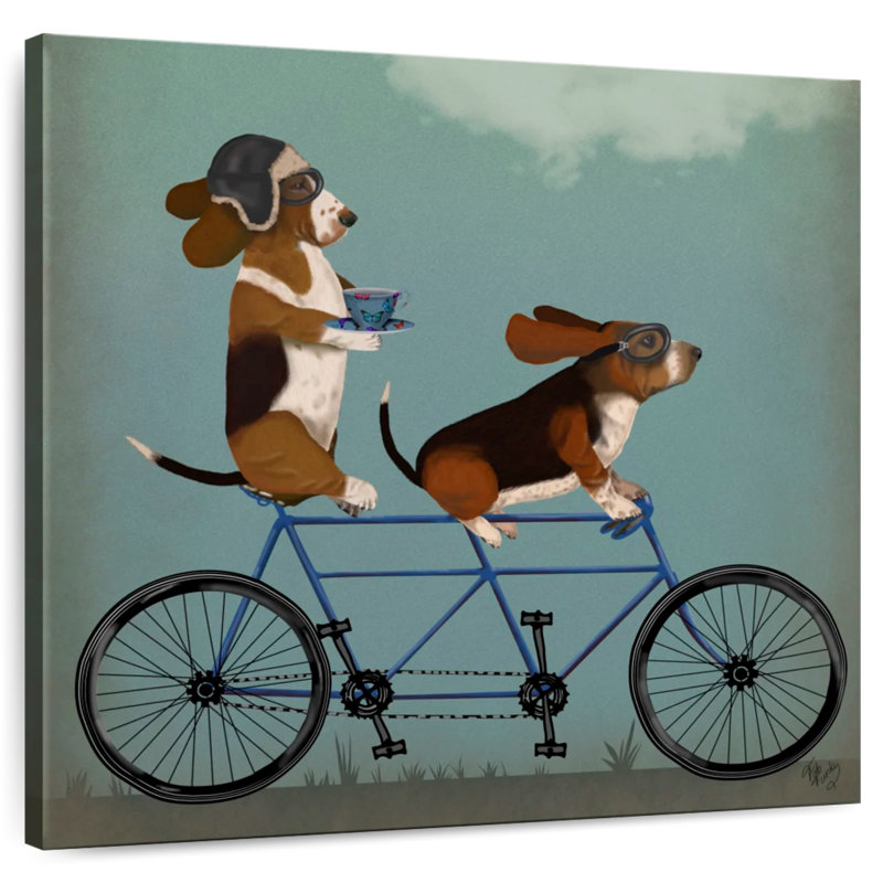 Tandem Bramet Basset Hound, H 10 po x l 10 po