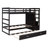 Bunk Bed With Trundle And Staircase,-300978641