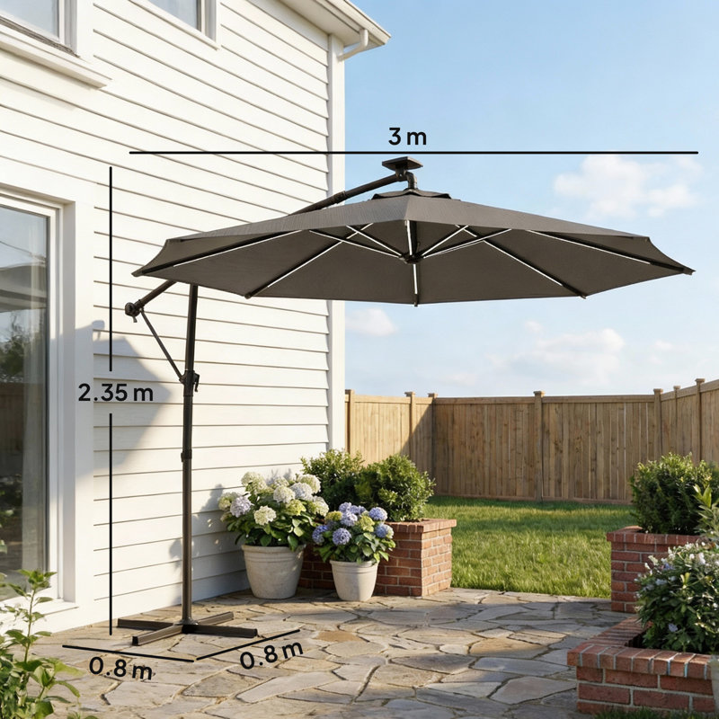 297cm Cantilever Parasol