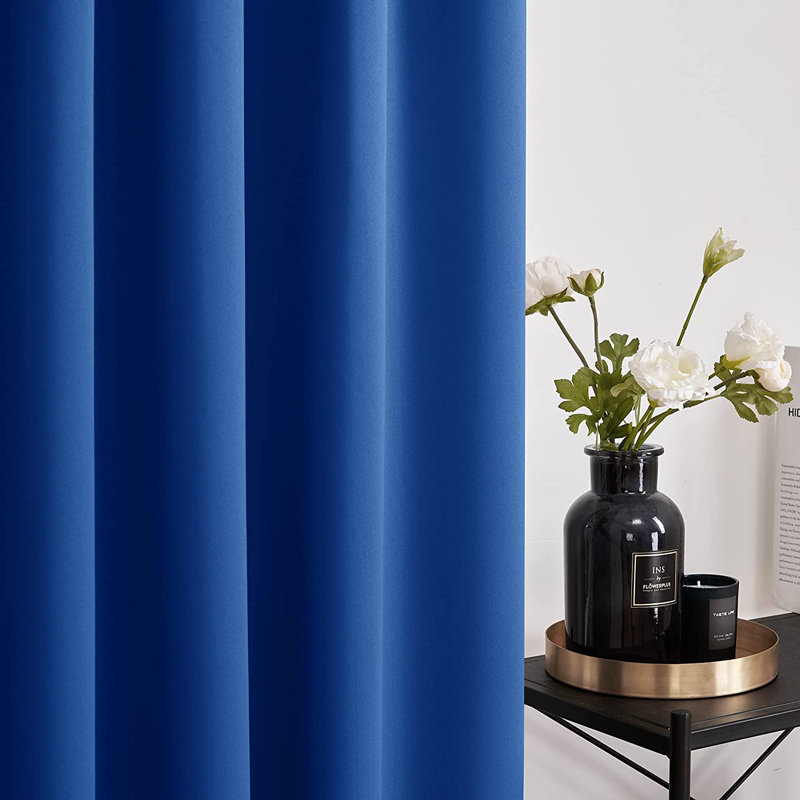 Darlington Room Darkening Curtain Pair, 52" W x 54" L, Turquoise