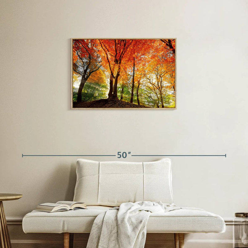 Prism Of Light, Floating Frame Natural Wood, 31" X 21"