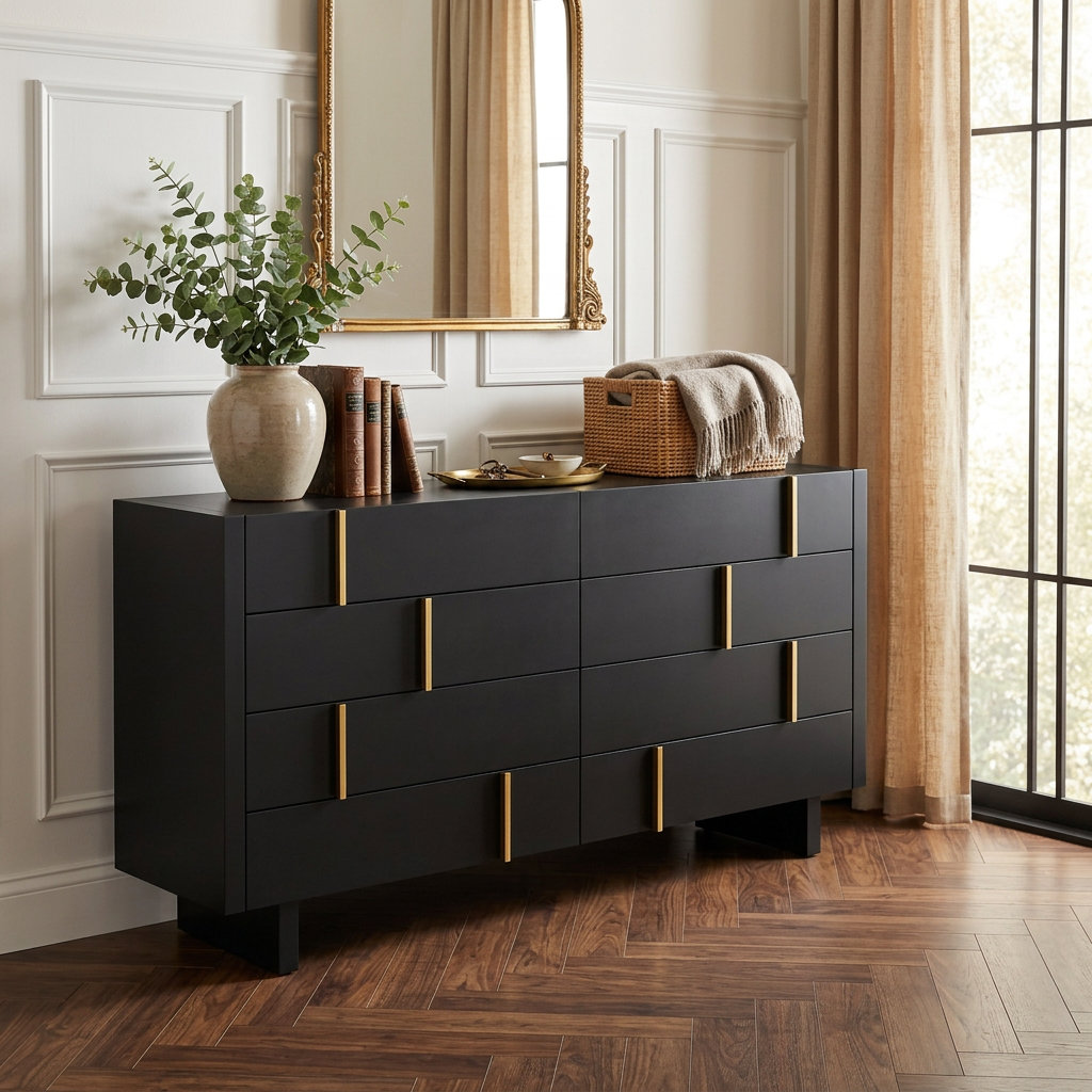 white modern dresser Amerlife Kino 47.2