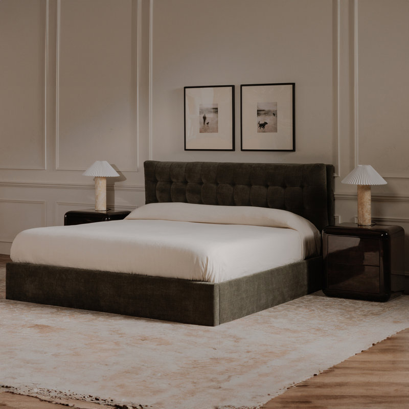 Sebastion Storage Bed, Queen, Green