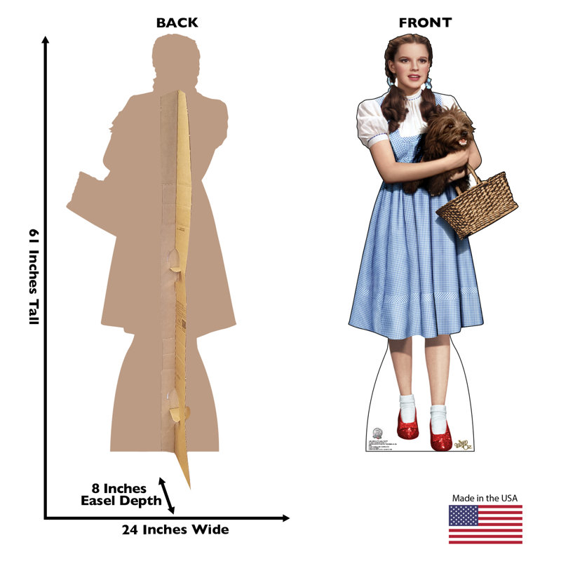 Dorothy Holding Toto Life-Size Cardboard Standup
