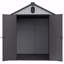 Remise de rangement en plastique pour jardin