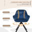 48.5cm H Swivel Upholstered Dining Chairs- Ergonomic Back-1609832682