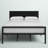 Babbitt Vegan Leather Metal Platform Bed-262917853