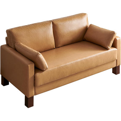 56.2'' Faux Leather Loveseat