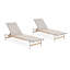 Chaise longue d'extérieur en aluminium Hargrove, ensemble de 2-2038898441