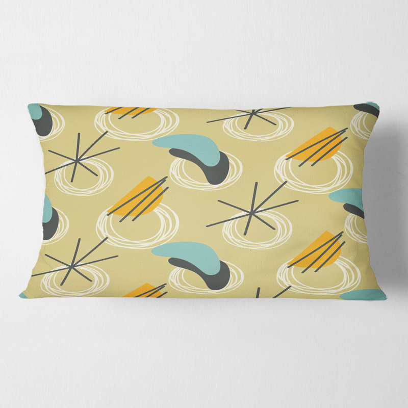Coussin décoratif rétro Mid-Century