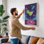 Cocktail Celebration Modern 1 Piece Wrapped Canvas Wall Art-2119678958-2119678948