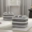 Sommer 18"W Handcrafted Cotton Square Pouf-967921874