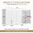 59" Large Laundry Room Cabinet Wall Mounted, for Kitchen, Adjustable Shelves-124612523