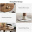 Retro 120cm Round Dining Table for Small Spaces, Vintage Brown Wooden Top with Sturdy Metal Base, Seats 4-6, Ideal for Kitchen & Flat
