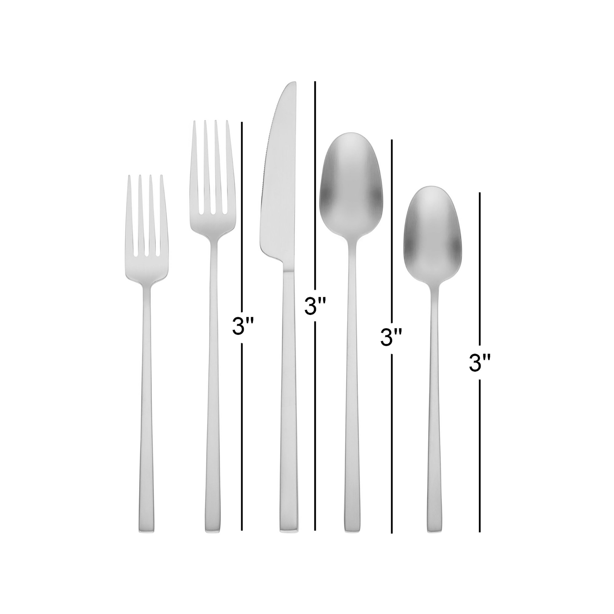 Loretta 20 Piece Flatware Set, Champagne Satin