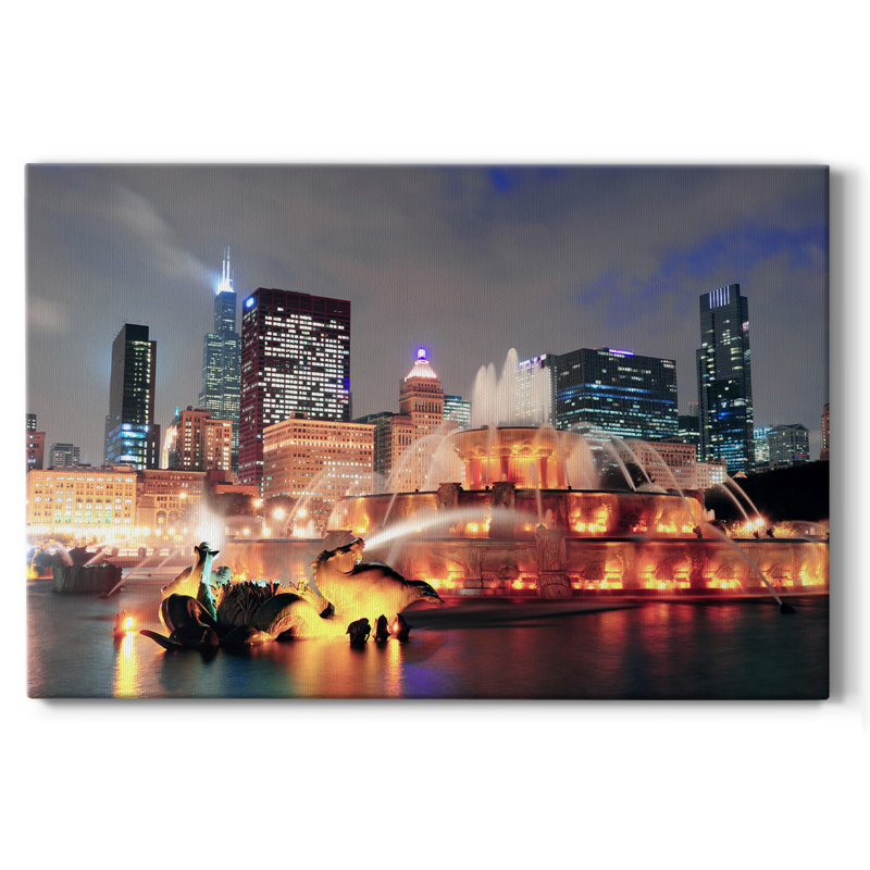 Fontaine Buckingham Vii sur toile, H 24 po x l 36 po x P 1,5 po