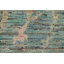 Tapis bleu teint à la main Oushak 7 x 10