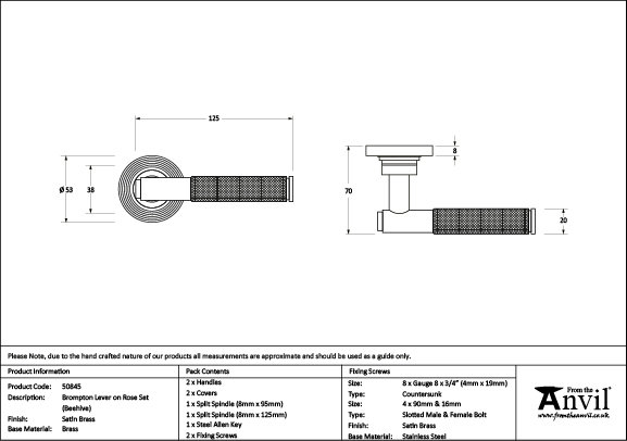 Brompton Interior Mortise Door Handle