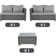 Wicker Modular Outdoor Conversation Set Of 3
