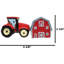Ceramic Agricultural Country Farm Red Barn And Tractor Salt And Pepper Shakers