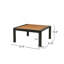 TABLE BASSE EN V