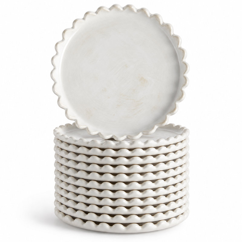 Petit plateau rond Drian, White