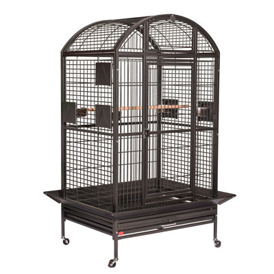 Extra Large Dome Top Bird Cage Black