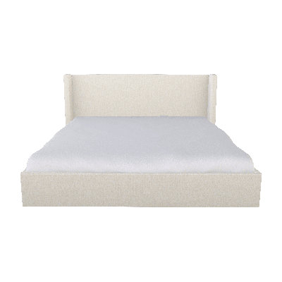 Chloe Upholstered Wingback Bed