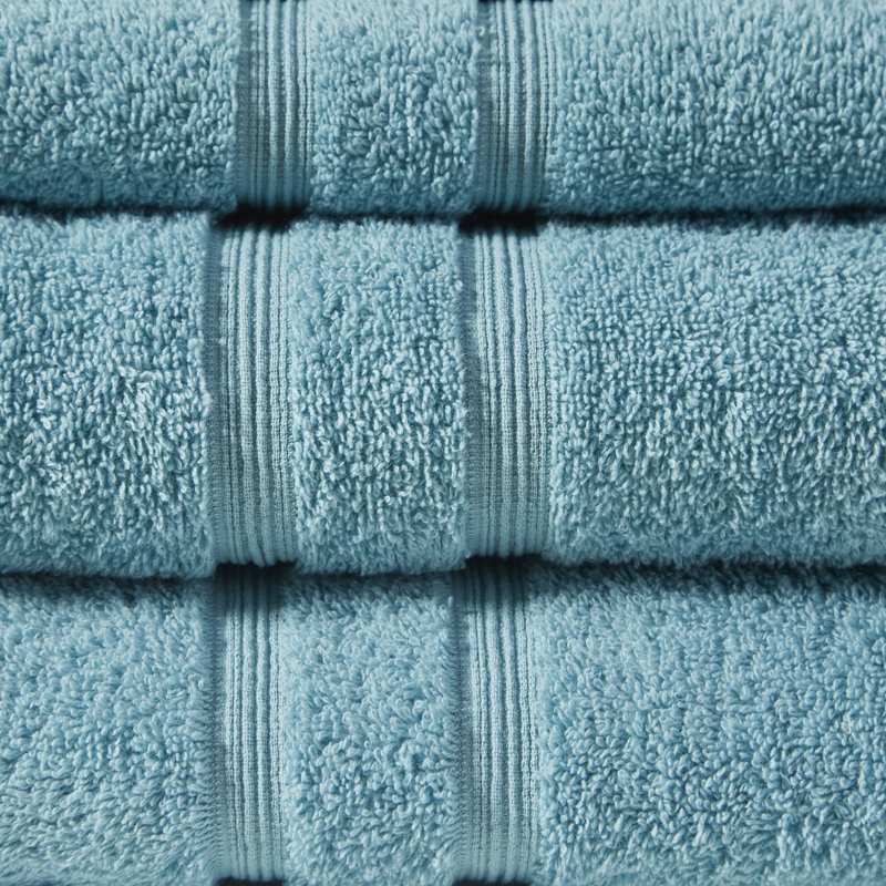 Aegean 100% Turkish Cotton 6 Piece Towel Set, Aqua
