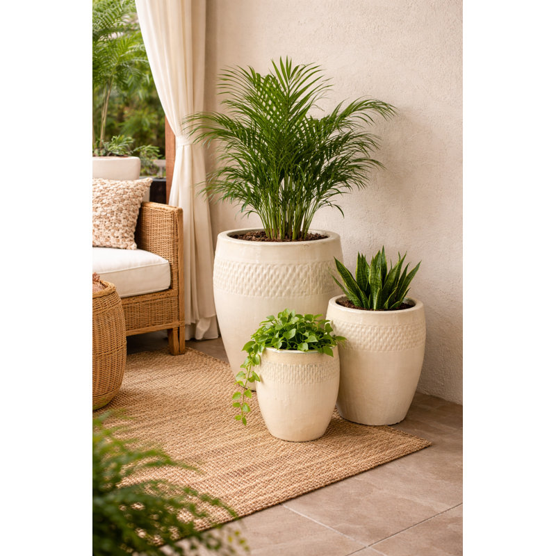 Regal Vase - Set of 3 A,B,C - Antique Cream