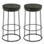 Figueiredo Upholstered Counter Stool with Metal Frame-1289077222